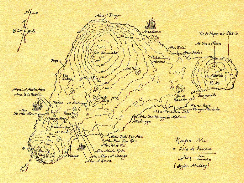 An Old Map of Easter Island: Island