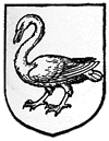 Heraldic Ostrich, Owl, Swan, Popinjay: Heraldicswan